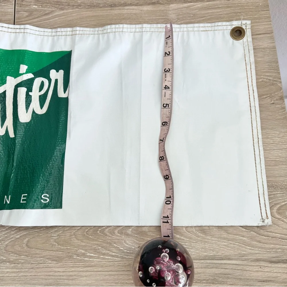 Vintage Frontier Airlines Banner Sign 30” Travel Aviation Promo Display